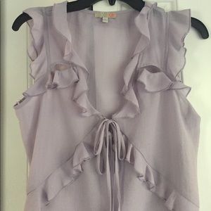 Gianni Bini Tops - Gianni Bini Lavender Ruffle Top Gianni Bini Tops - Gianni Bini Lavender Ruffle Top